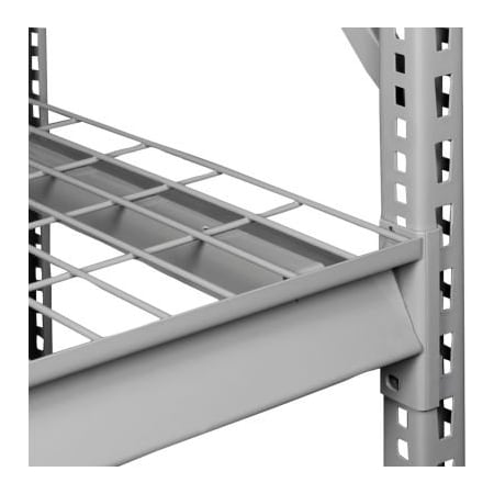 Tennsco Tennsco Extra Shelf Level for Bulk Storage Rack - 72"W x 24"D - Wire Deck - Medium Gray BU-7224W-MGY
